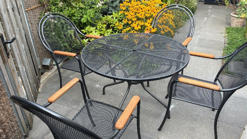 Vierdelige Royal Garden Tuinset, Tuin en Terras, Tuinsets en Loungesets, Ophalen, Gebruikt, Tuinset, Eettafel