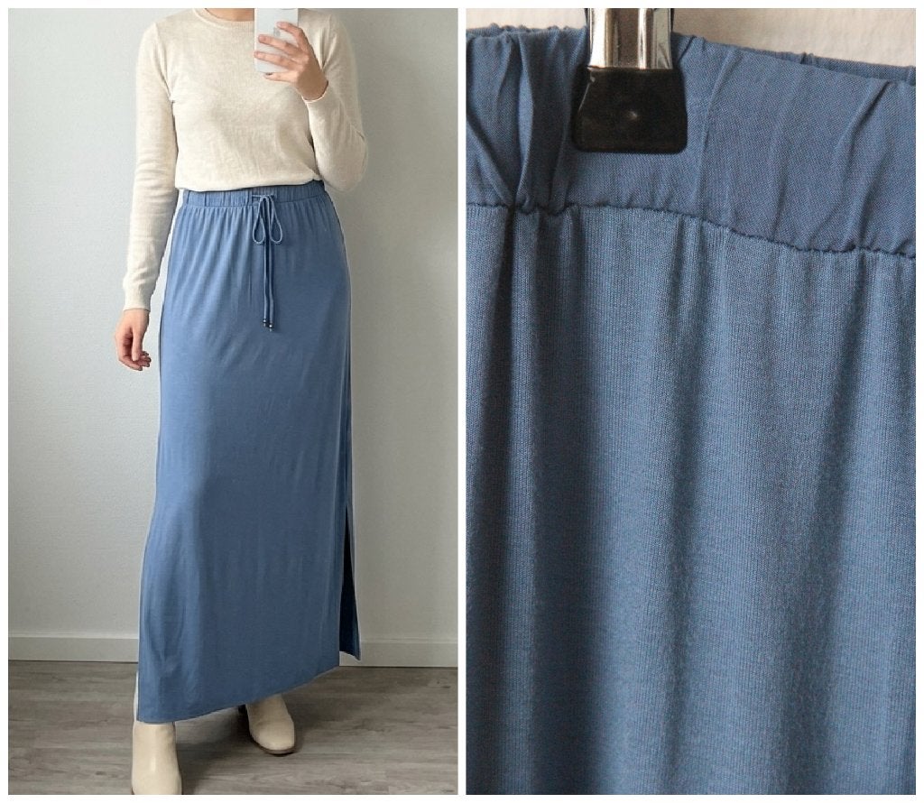 Esprit - NIEUW - prachtige maxi rok blauw - maat S, Nieuw, Maat 36 (S), Onder de knie, Esprit