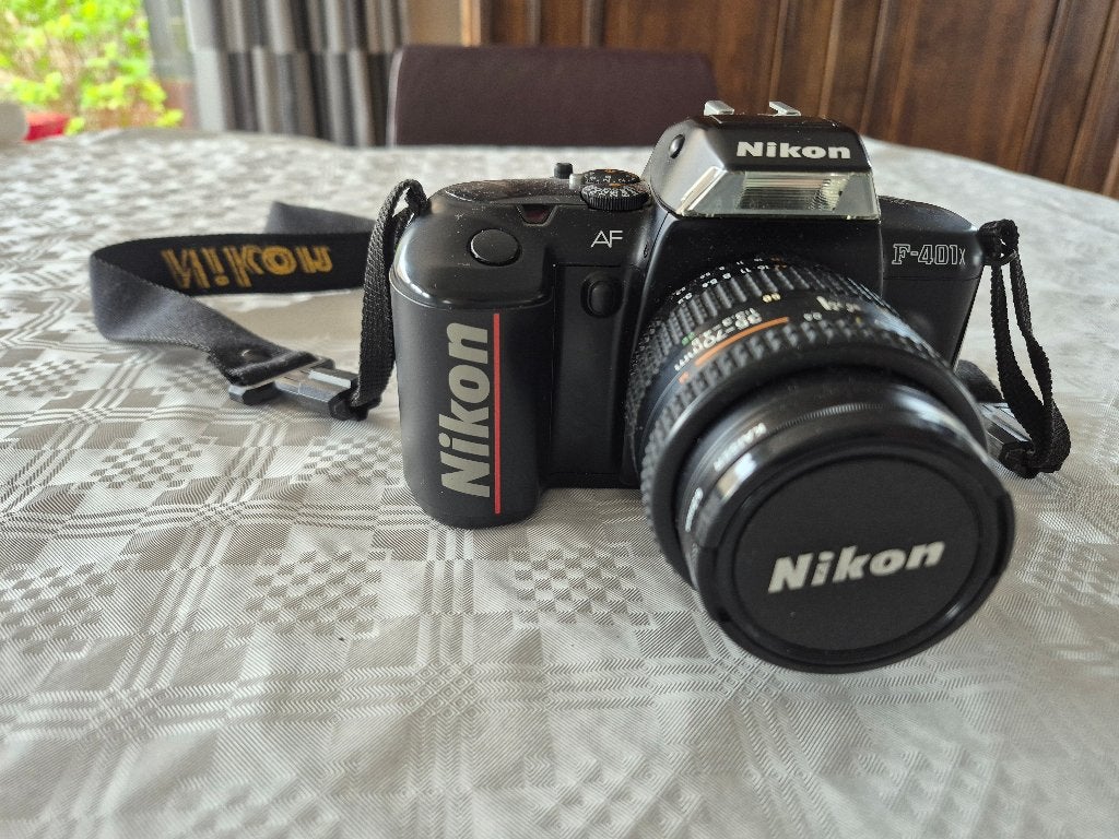 Analoge Nikon fotocamera, Audio, Tv en Foto, Fotocamera's Analoog, Ophalen, Gebruikt, Spiegelreflex, Nikon