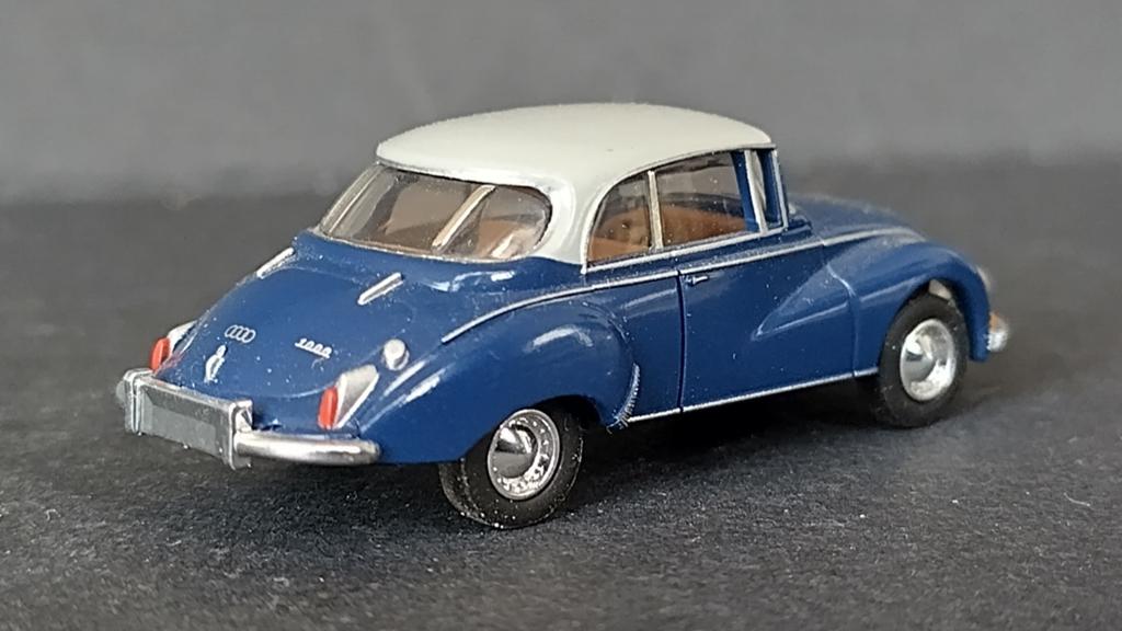Dkw Auto Union 1000 s Blauw wit 1:87 Brekina Pol, Auto, Brekina gmbh, Info@brekina.de, Nieuw