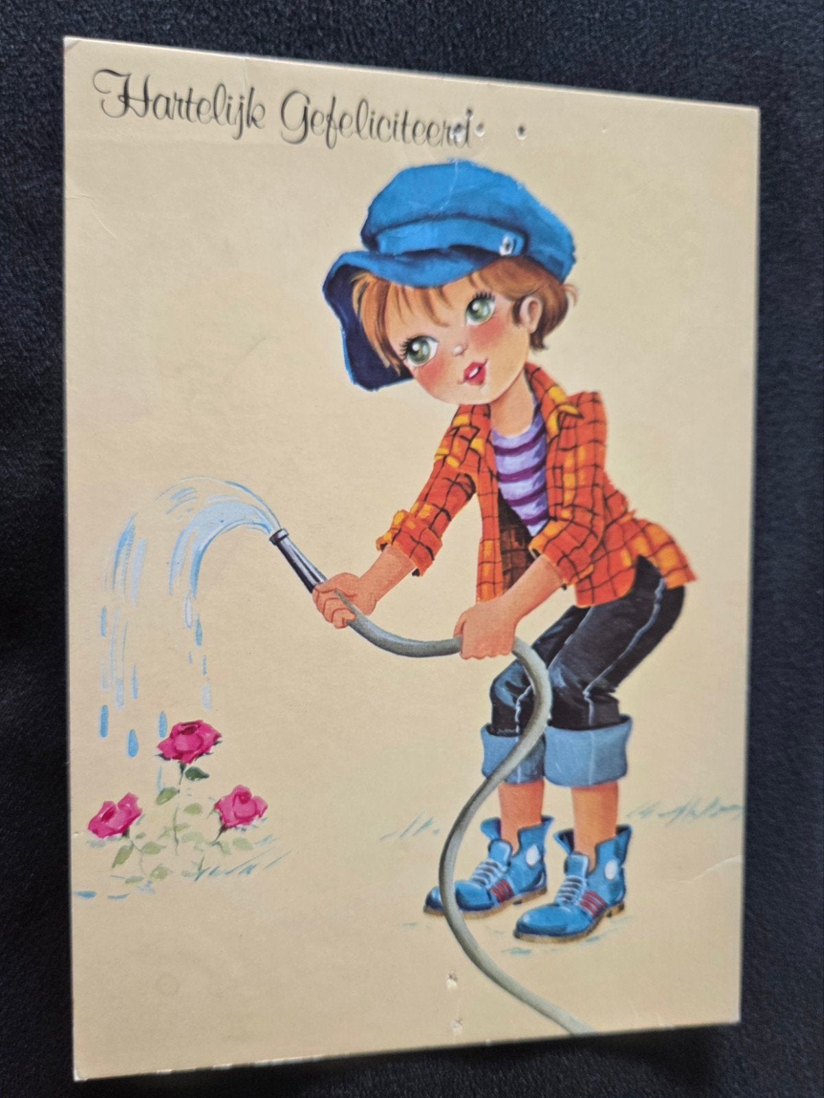 Jongen met gieter, Verzenden, 1960 tot 1980, Gelopen, Kinderen