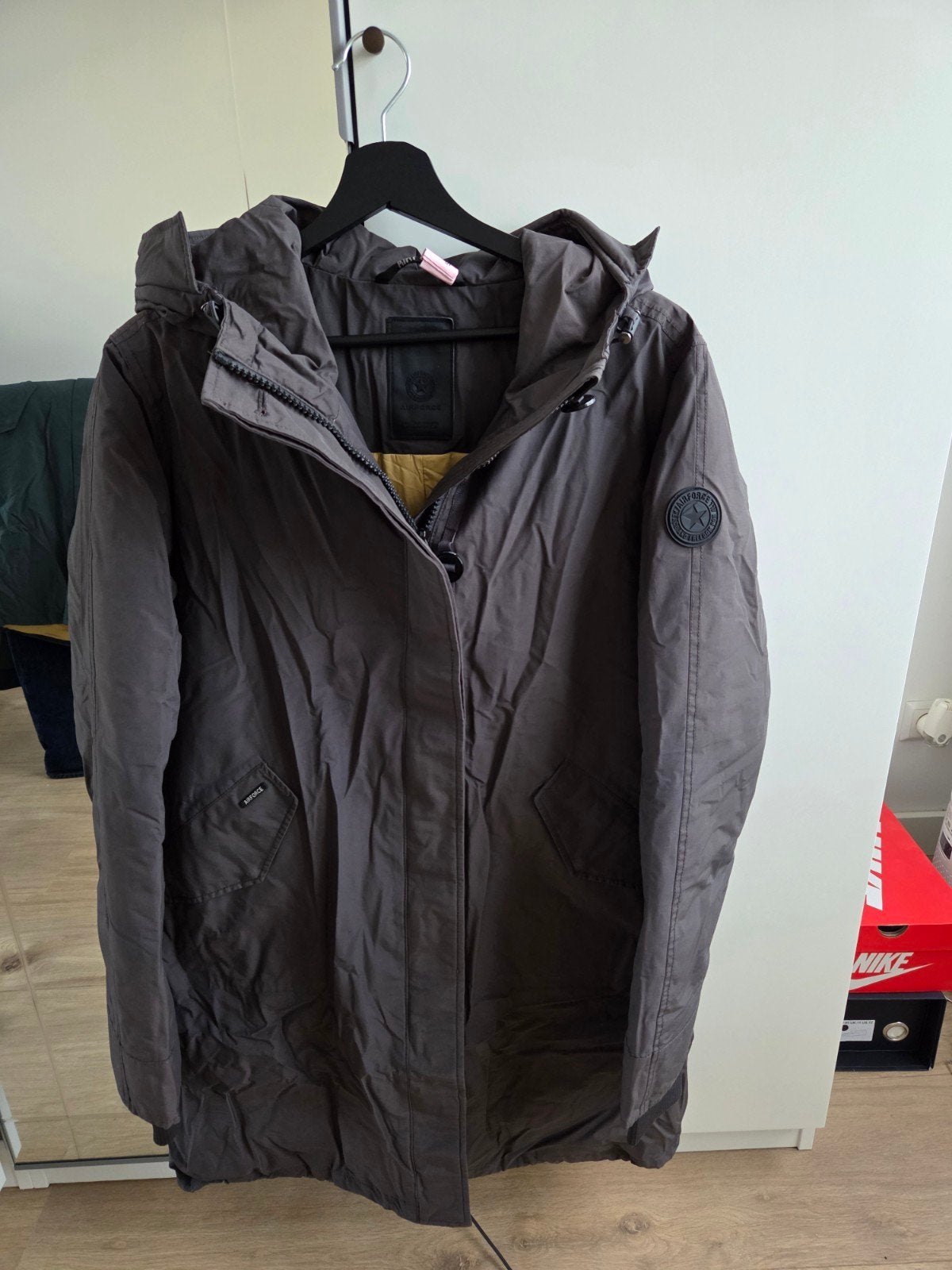 FISHTAIL PARKA Airforce, Airforce, Maat 42/44 (L), Ophalen of Verzenden, Grijs