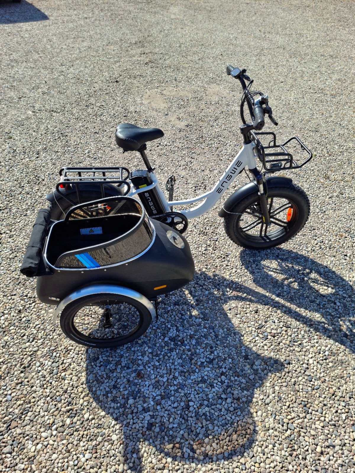 Mooie Scandinavian Side Bike, zijspan voor aan fiets, Ophalen, Zo goed als nieuw