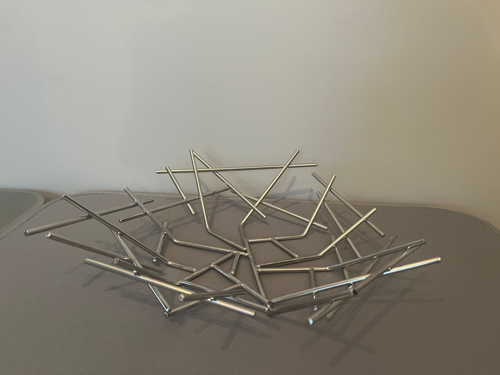 Alessi Blow Up Fruitschaal - Roestvrijstaal - Fratelli Campa, Schaal, Rond, Nieuw, Ophalen of Verzenden
