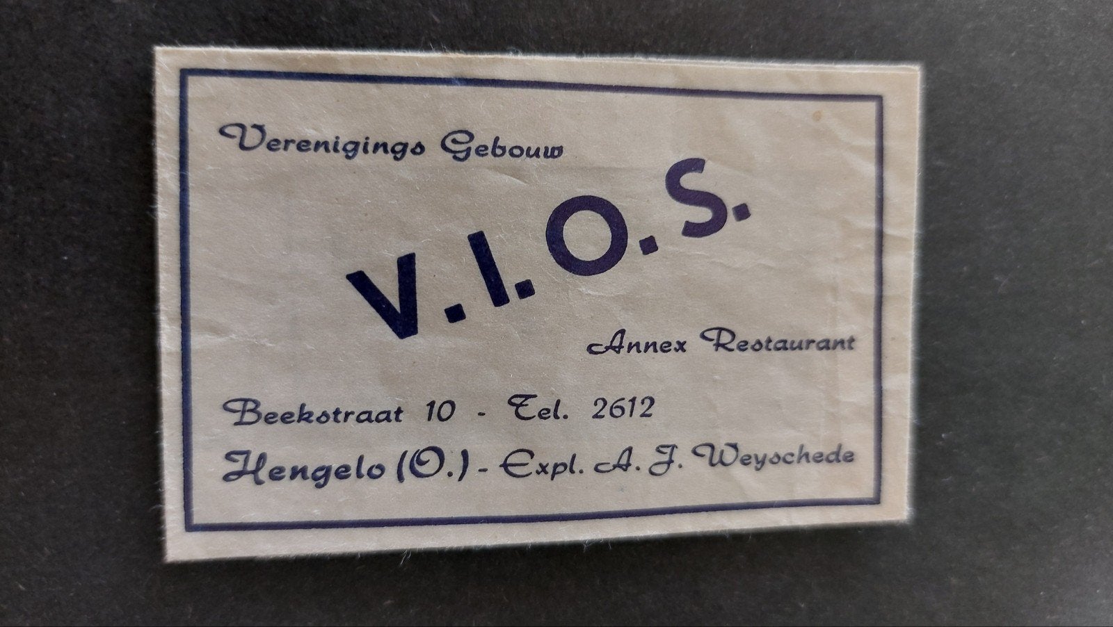 Hengelo (O.), Verenigings Gebouw V.I.O.S., Verzamelen, Verzenden, Nederland