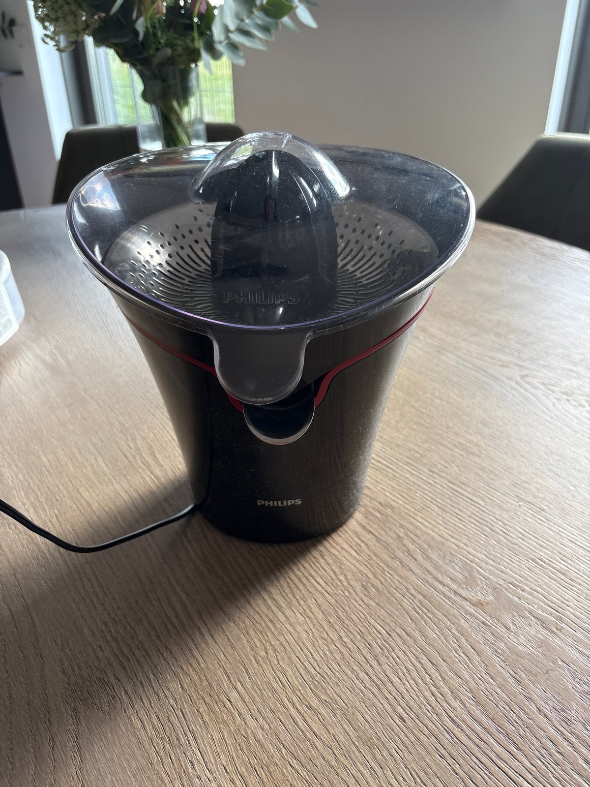 Philips Citruspers - Zwart, Zo goed als nieuw, Witgoed en Apparatuur, Juicers, Ophalen, Zo goed als nieuw, Elektrisch, Citruspers