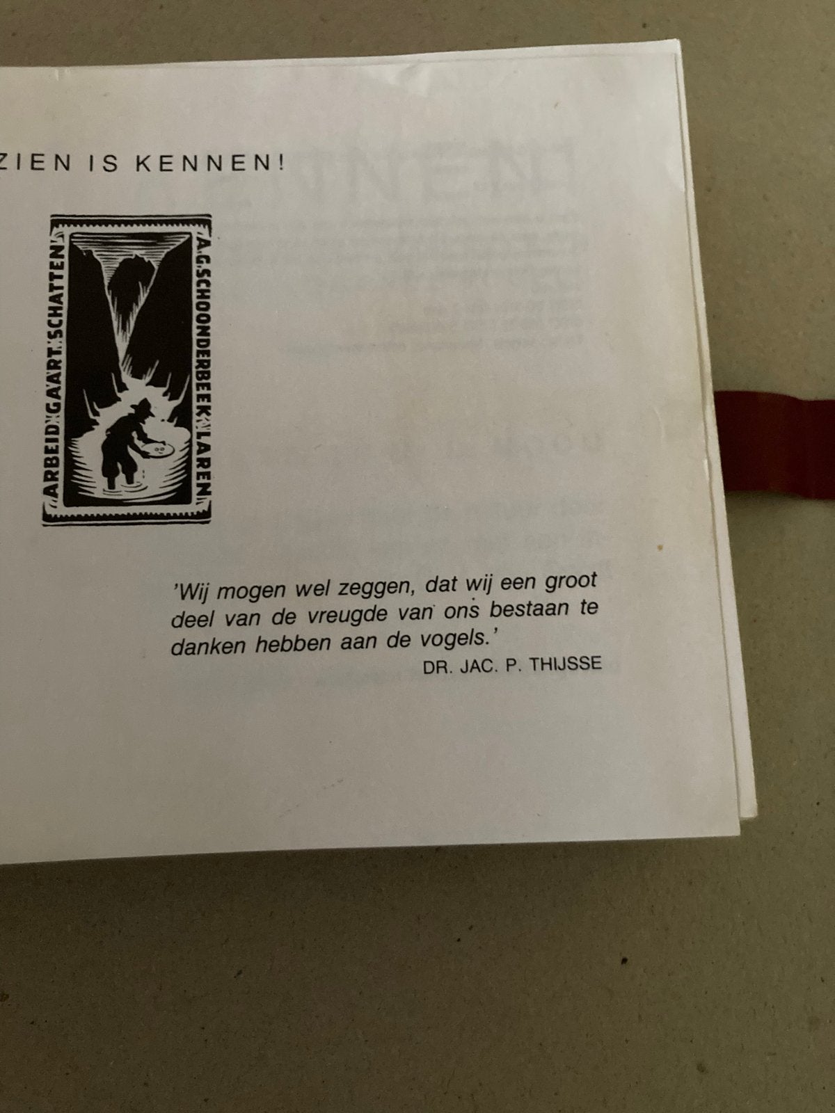 Zien is Kennen! Zakdetermineerboek van alle in Nederland voo, Ophalen of Verzenden, Gelezen, Vogels