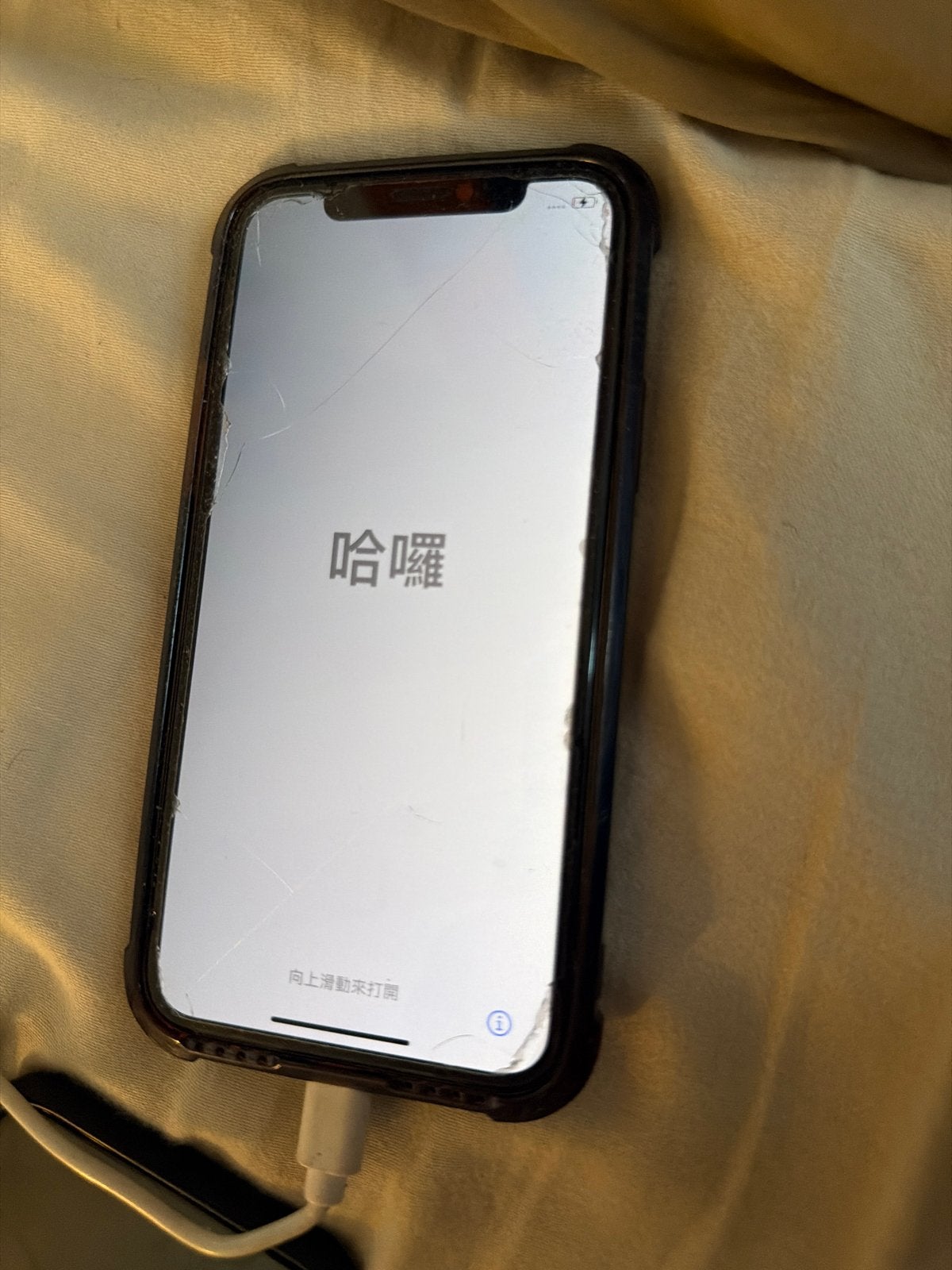 iPhone 11 Pro met hoesje - barst in scherm, werkt goed, Ophalen of Verzenden, Gebruikt, IPhone 11 Pro