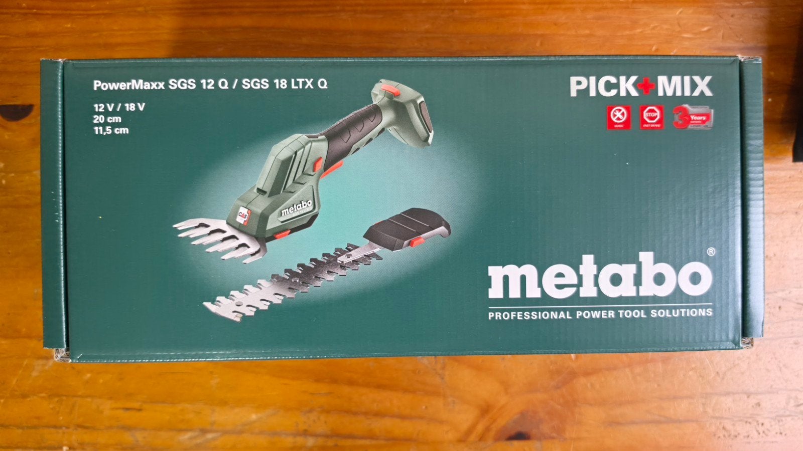 Metabo PowerMaxx SGS 12 Q Grastrimmer/Heggenschaar, Ophalen of Verzenden, Nieuw, Accu, Metabo