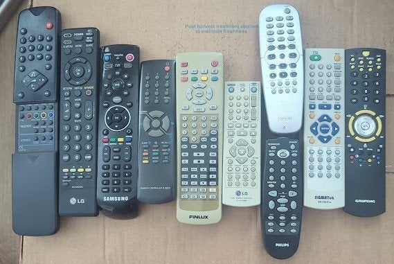 afstandsbediening, Ophalen, Gebruikt, Tv