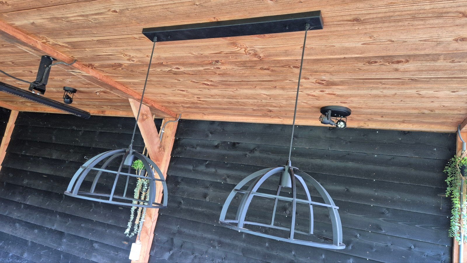 Lucide hanglamp dikra zwart / donker grijs met 2 lampen, Ophalen