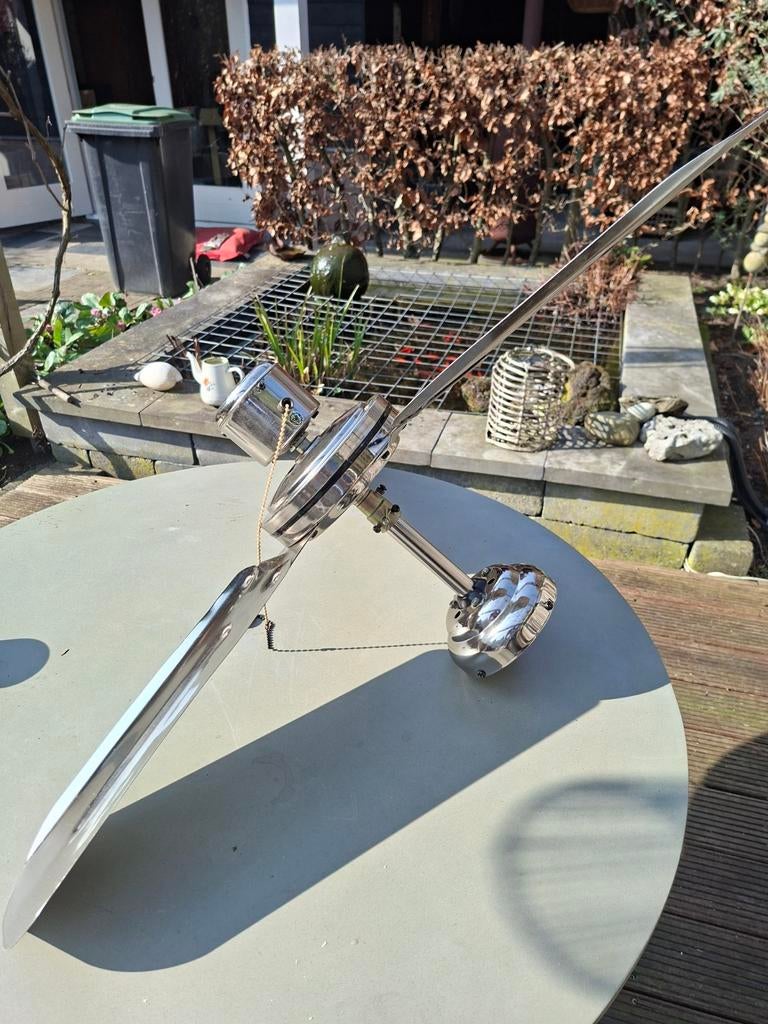 I.z.g.s.chroom kleurige ventilator propeller, Ophalen of Verzenden, Zo goed als nieuw, Plafondventilator