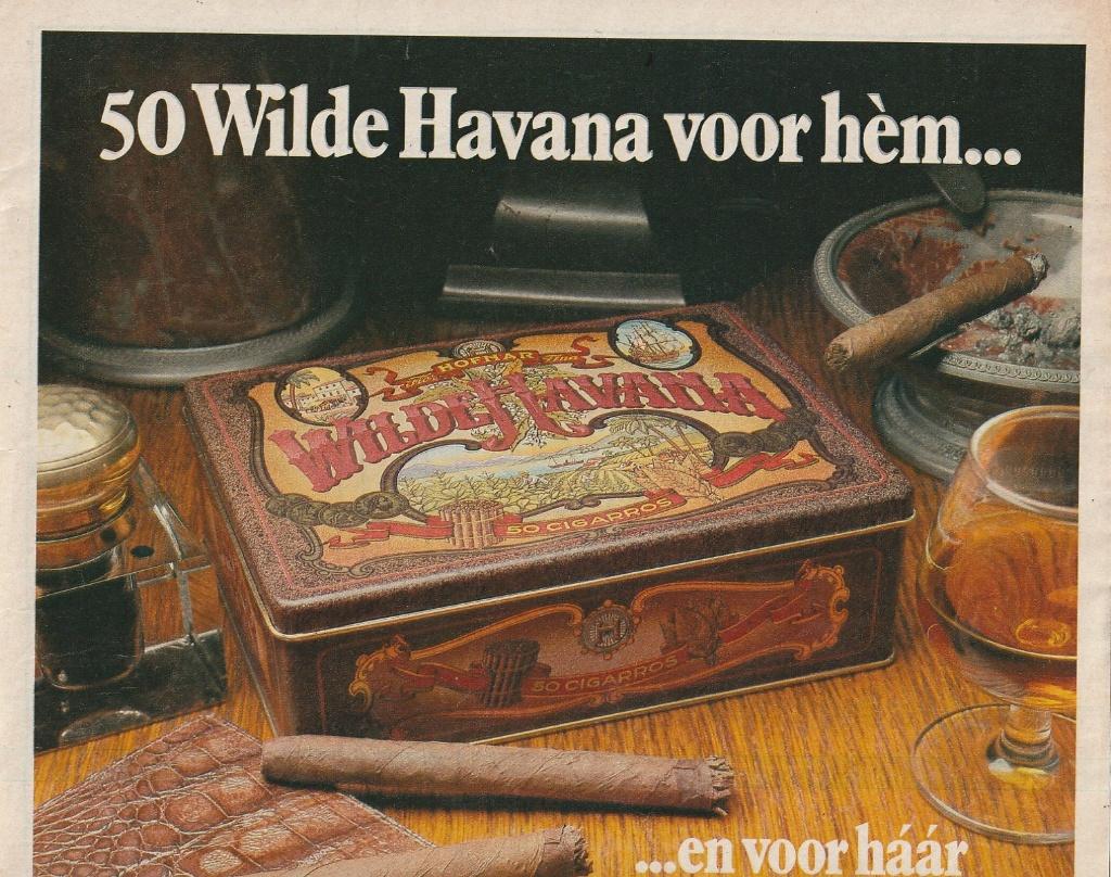 Retro reclame 1976 Hofnar blik om te bewaren sigaren, Verzamelen, Verzenden, Overige typen