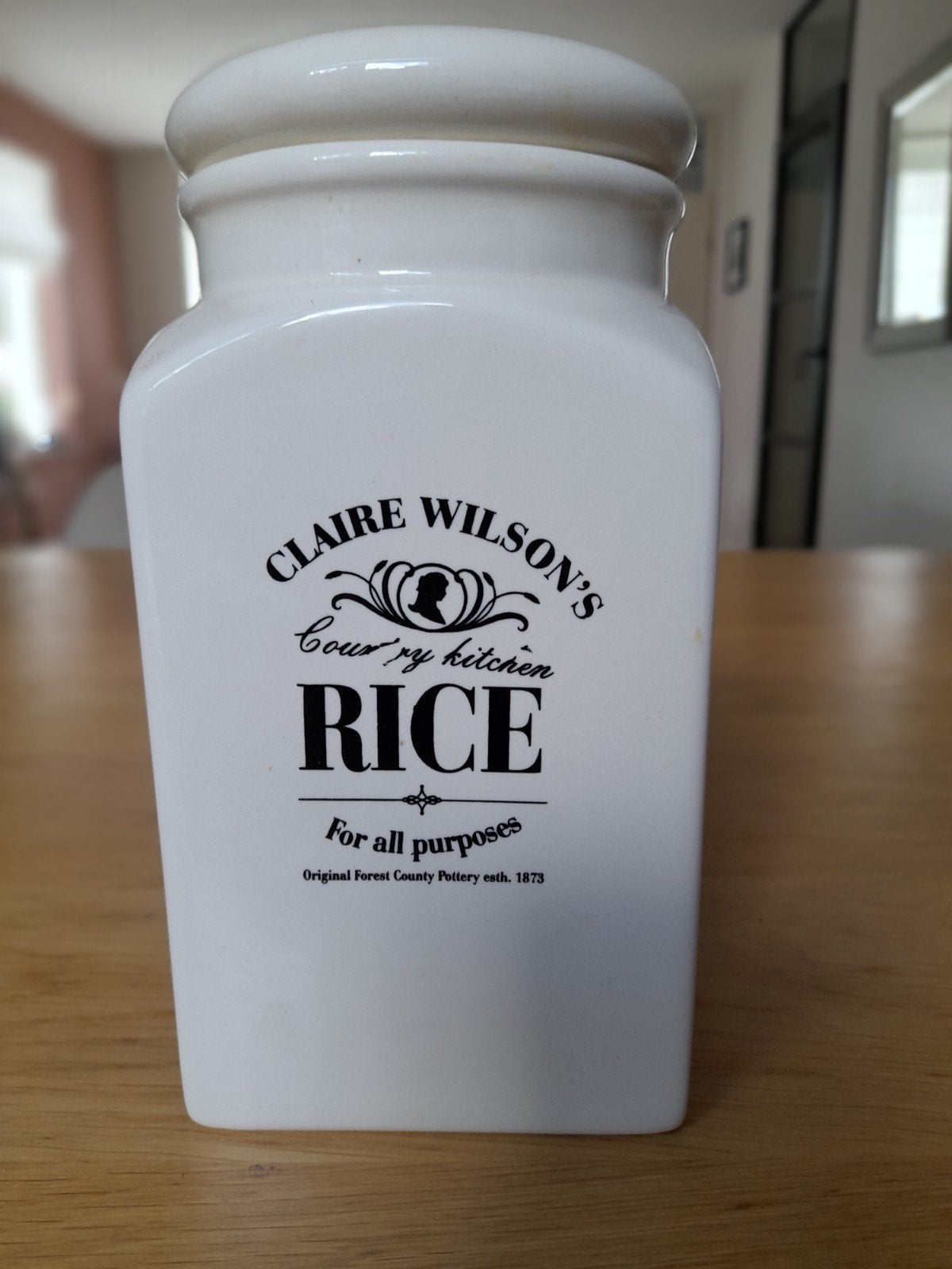 Claire Wilson's Country Kitchen Rijst Voorraadpot, Ophalen, Gebruikt, Voorraadpot, Steen/keramiek