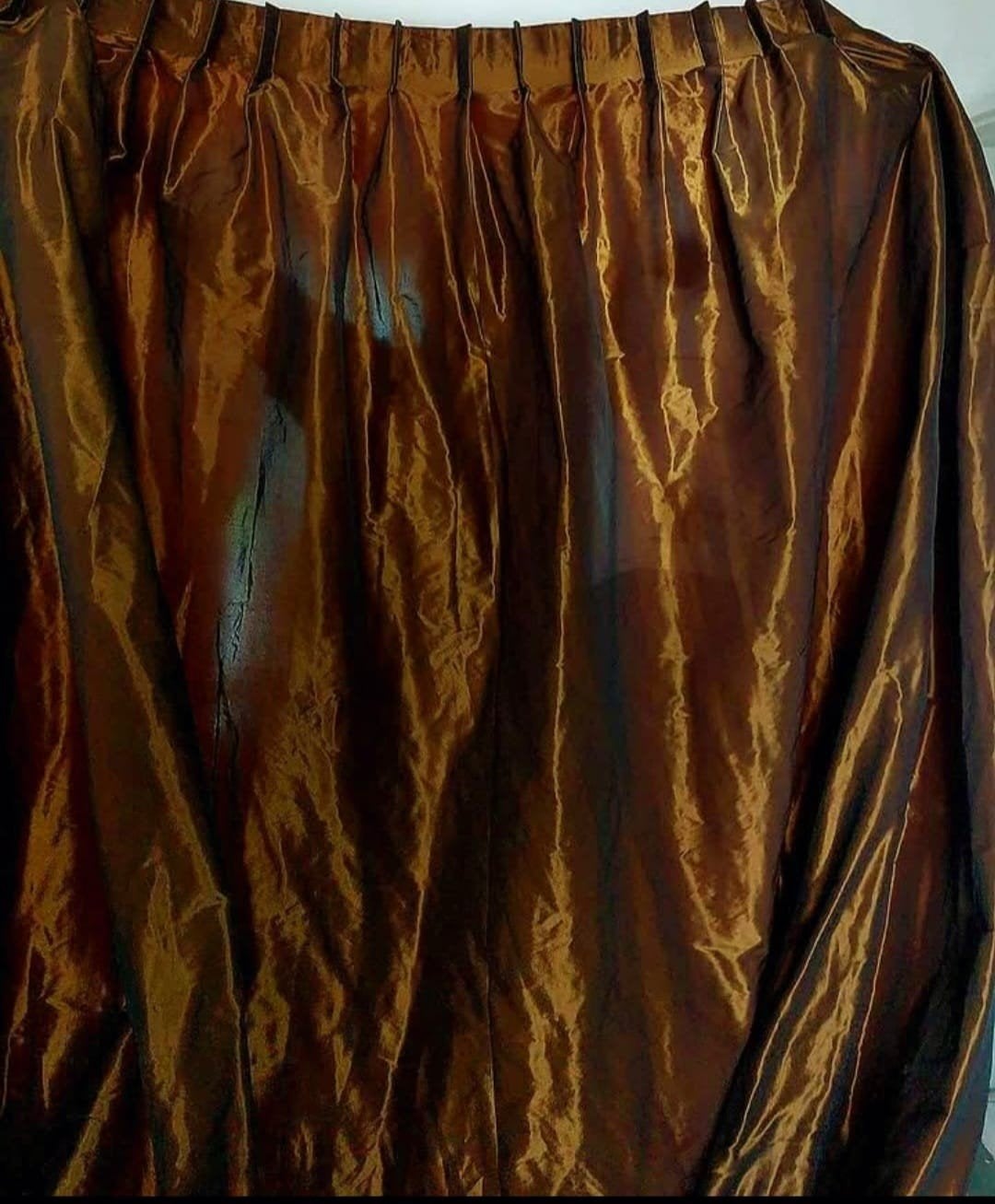 3 overgordijnen van gouden kleur, Ophalen of Verzenden, Nieuw
