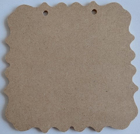 MDF Relief plaatje 11,9 x 11,9 cm dikte 3 mm, ., Overige thema's, Nieuw, Ophalen of Verzenden
