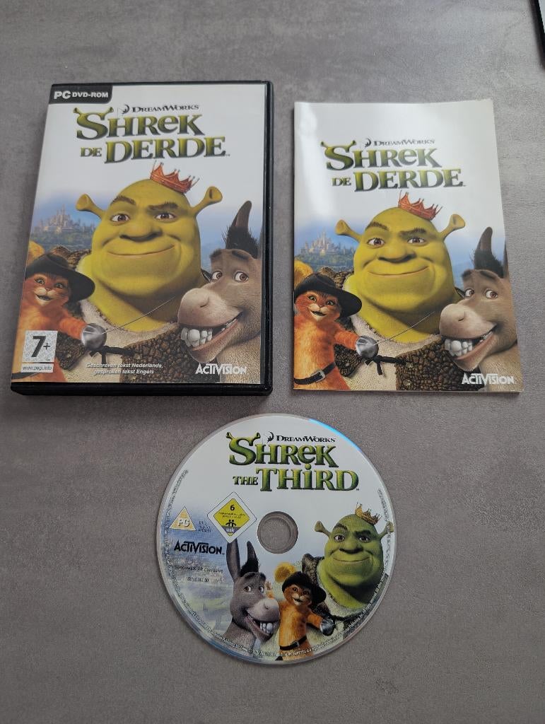 PC Shrek de derde PC cd-rom, Spelcomputers en Games, Avontuur en Actie, 1 speler, Ophalen of Verzenden, Zo goed als nieuw