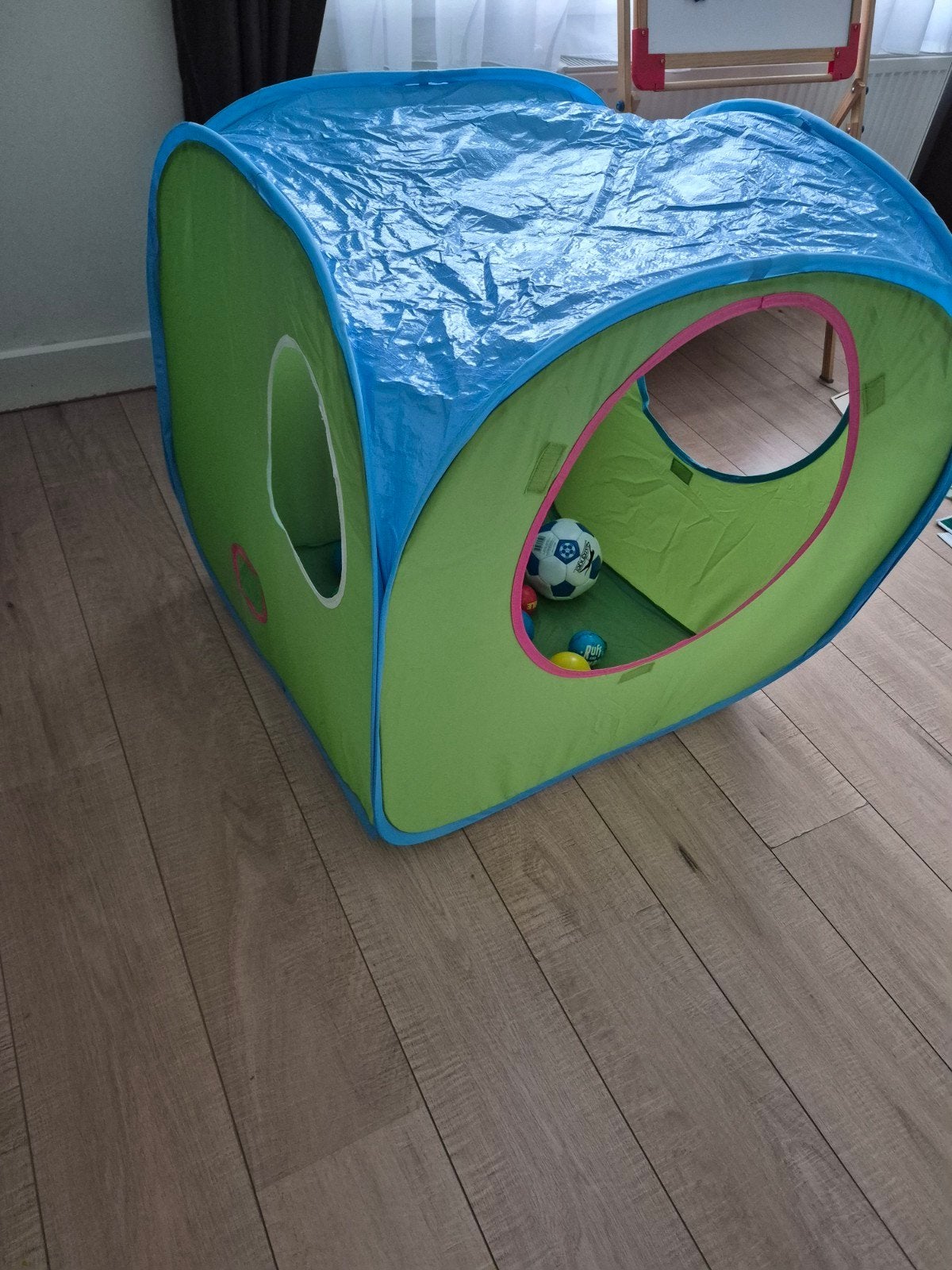 IKEA BUSA speeltent - Groen/Blauw - Zo goed als nieuw, Ophalen, Zo goed als nieuw, Overige materialen