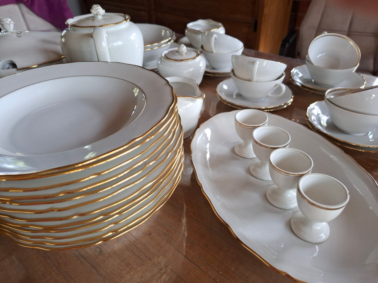 60 delig Seltmann Weiden K. Bavaria servies Rose, Ophalen