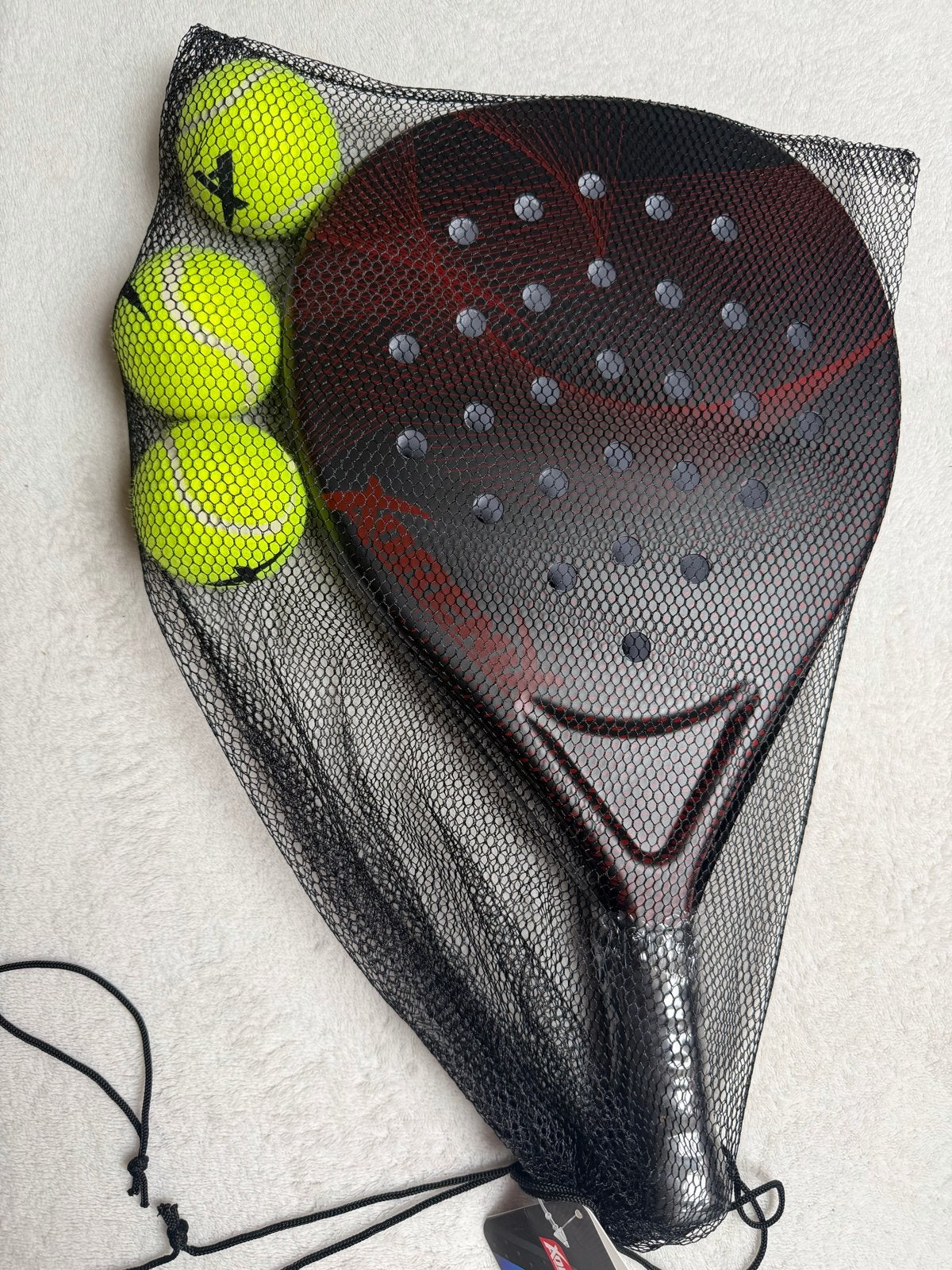 Xorenx Padel Set met Racket en 3 Ballen, Ophalen of Verzenden, Nieuw, Padelracket
