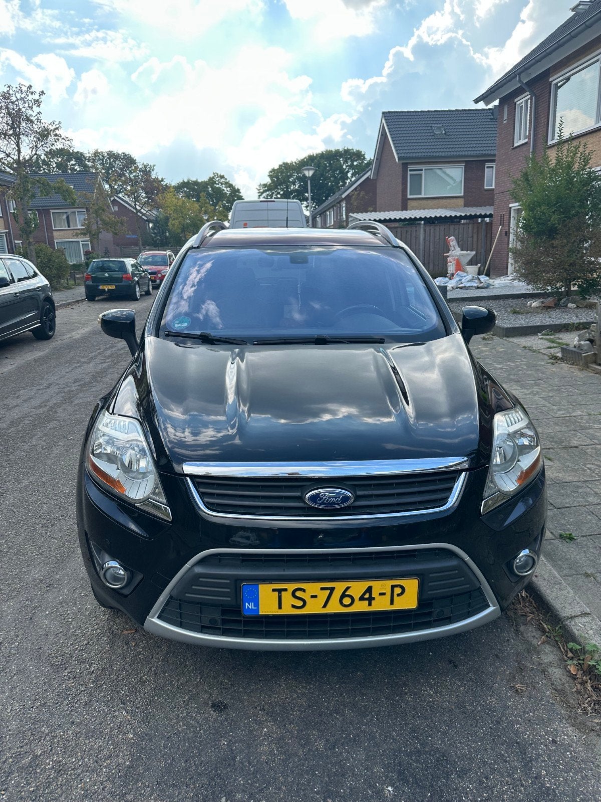 Ford  kuga zwart 2010, Auto's, Ford, Automaat, Zwart, Leder, Vierwielaandrijving