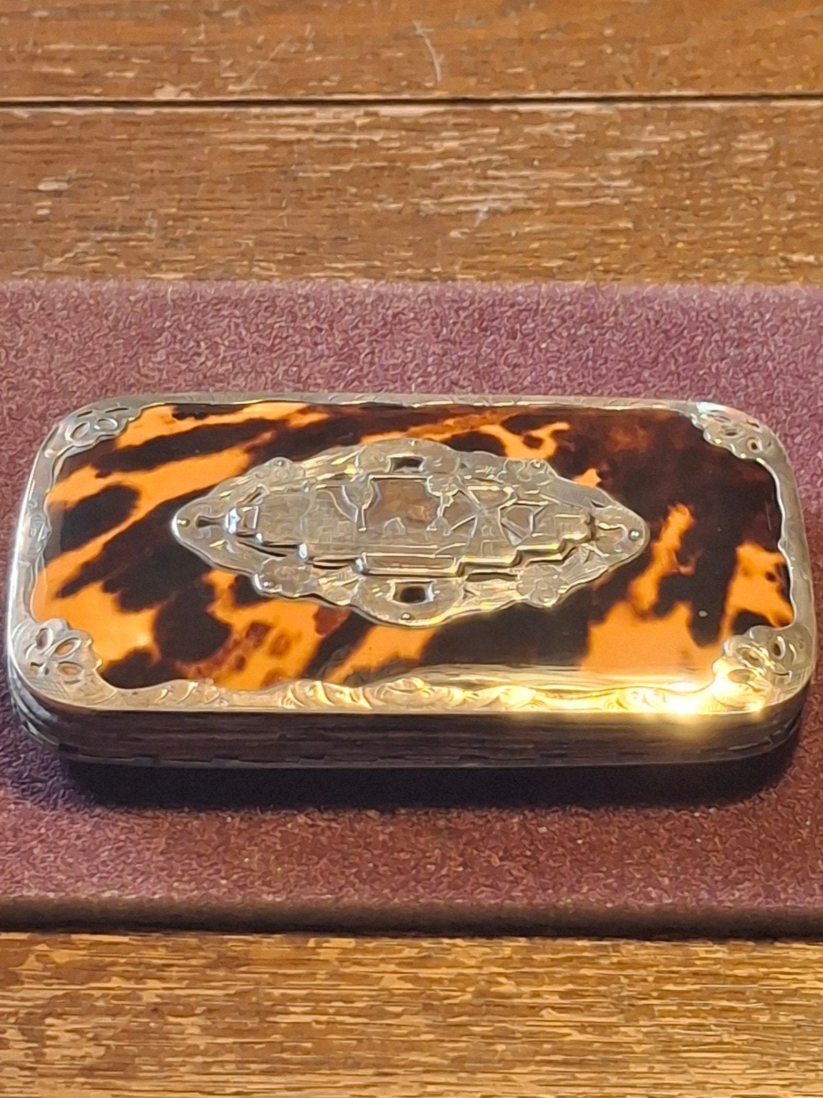sigaren  koker met zilver  plus schildpad, Ophalen of Verzenden