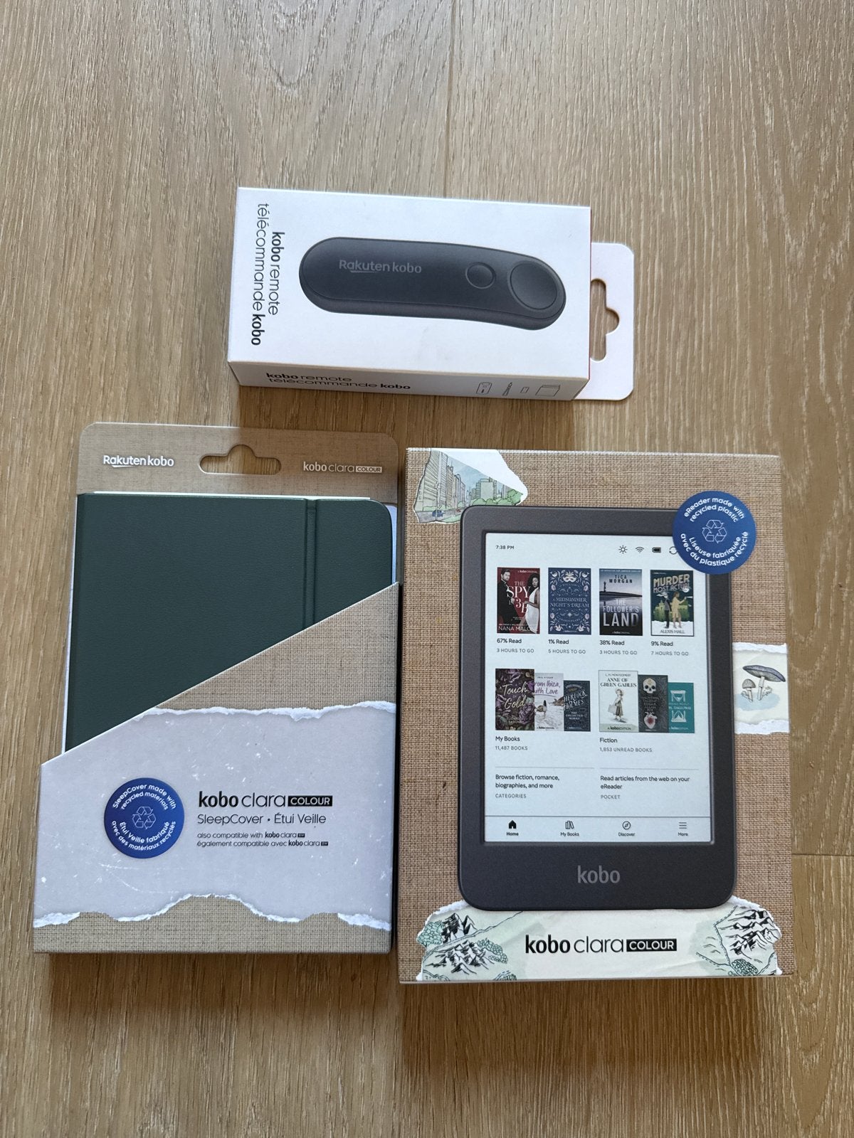 Kobo Clara Colour e-reader met accessoires - Nieuw!, Bluetooth, Nieuw, Ophalen of Verzenden, 7 inch