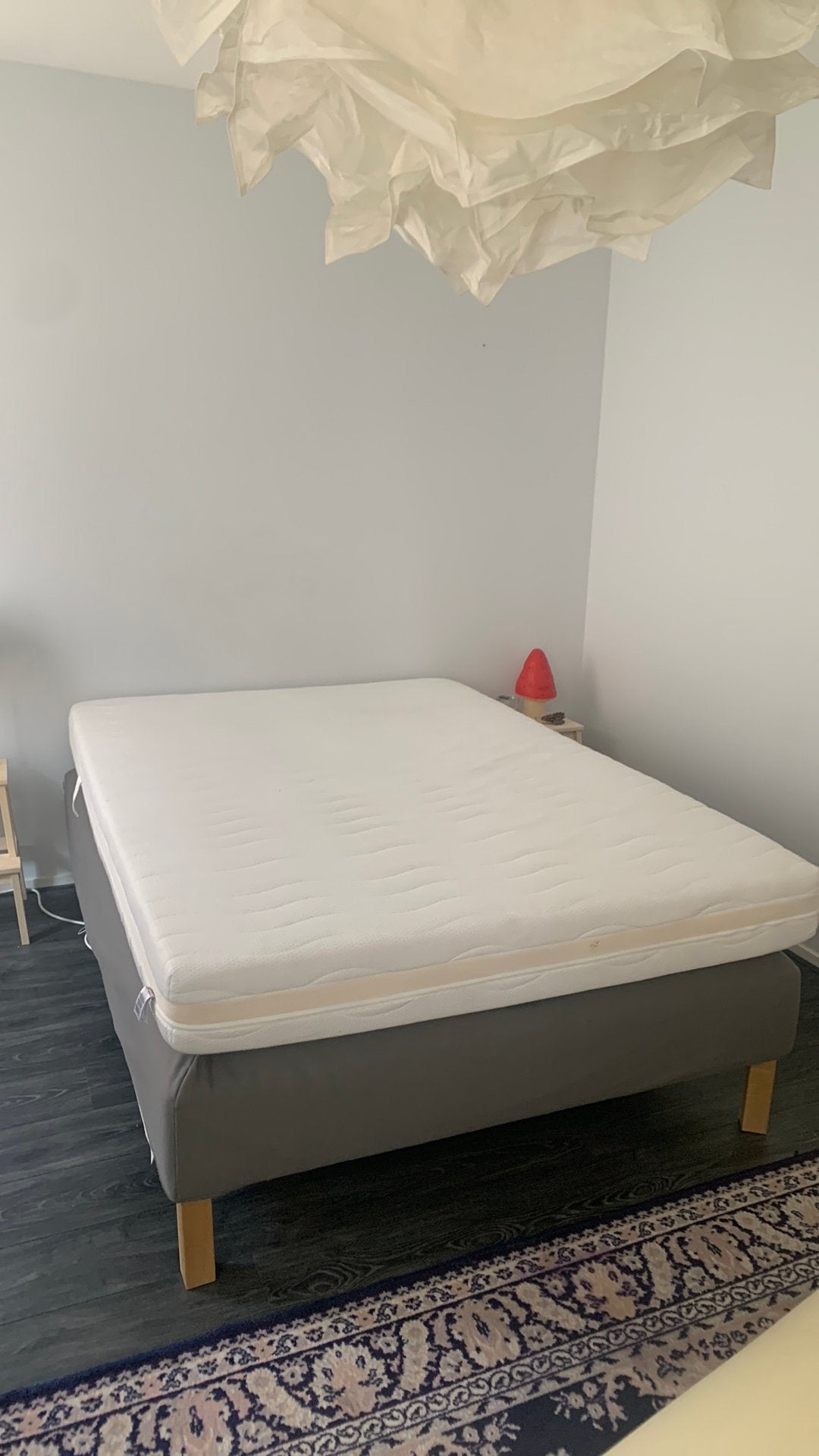 ESPEVÄR boxspring incl. Schoon Matras 140x200, Ophalen, Zo goed als nieuw, Tweepersoons, 140 cm