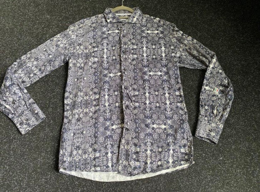 Overhemd XL. Wam denim, Verzenden, Zo goed als nieuw, Meerkleurig, Halswijdte 43/44 (XL)