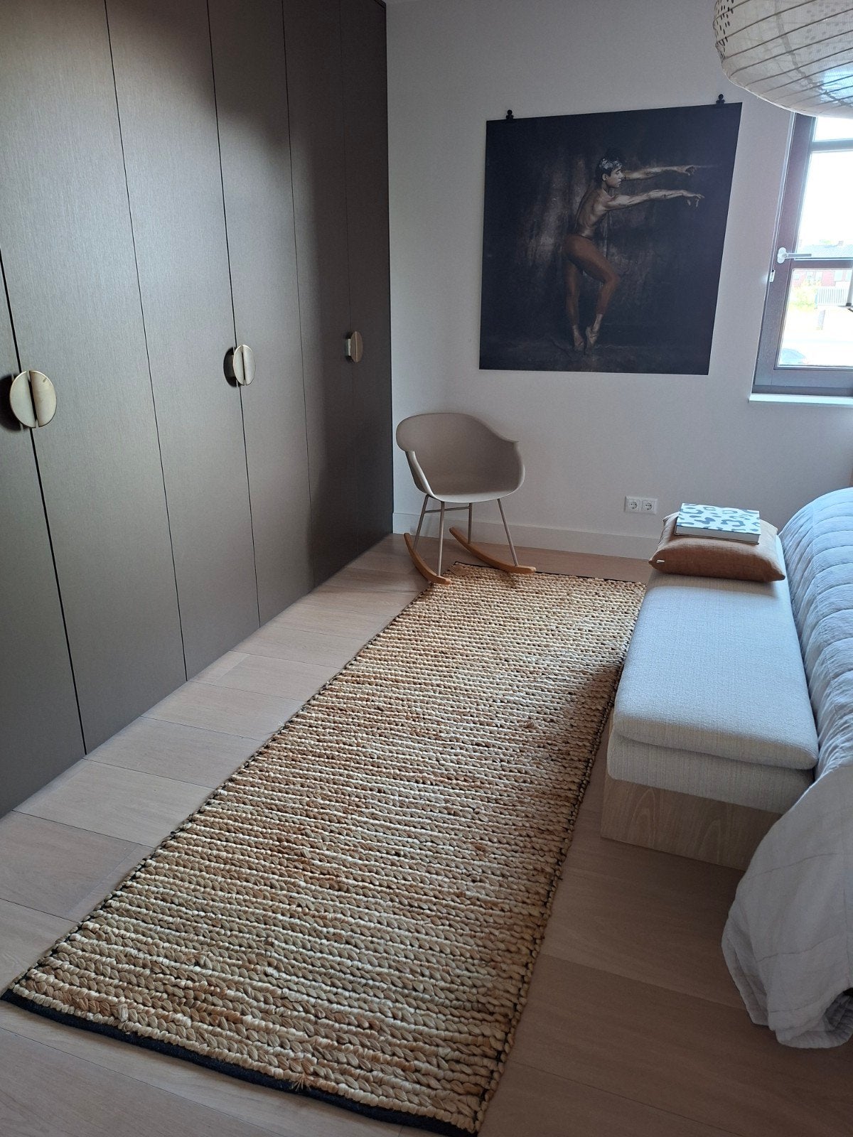 Jute vloerkleed / loper van AAI - Zo goed als nieuw, Ophalen, Bohemian, Natuurlijk, Scandinavisch, 200 cm of meer, 50 tot 100 cm