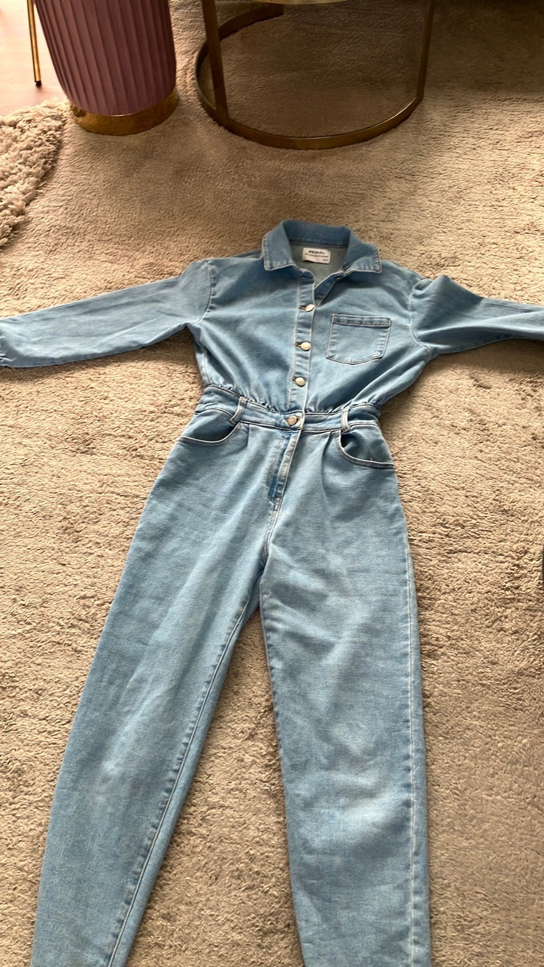 Redial jumpsuit S/M, Ophalen of Verzenden, Zo goed als nieuw, Blauw