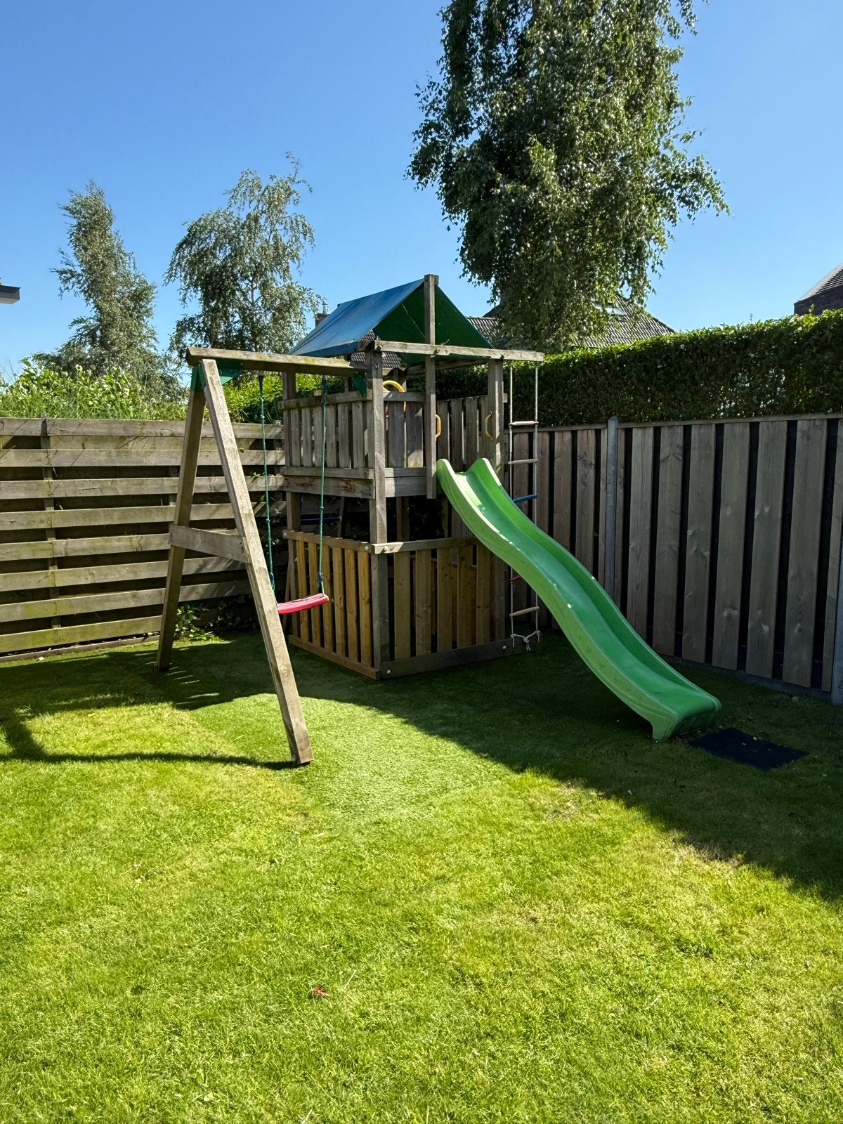 Jungle Gym Speeltoestel 801-40, met schommel en glijbaan., Ophalen, Gebruikt, Glijbaan