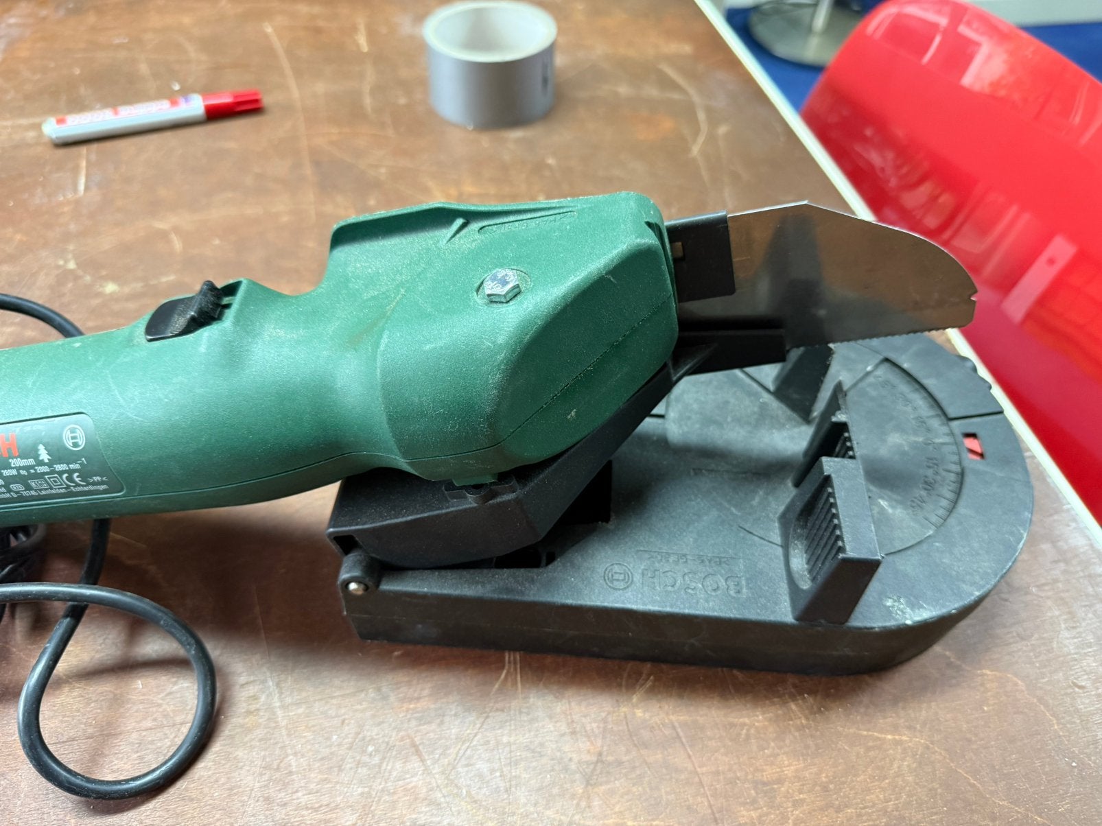 Bosch PFS 280E. Fijnzaag machine. Kapzaag, Decoupeerzaag, Ophalen of Verzenden, Zo goed als nieuw, 30 tot 70 mm