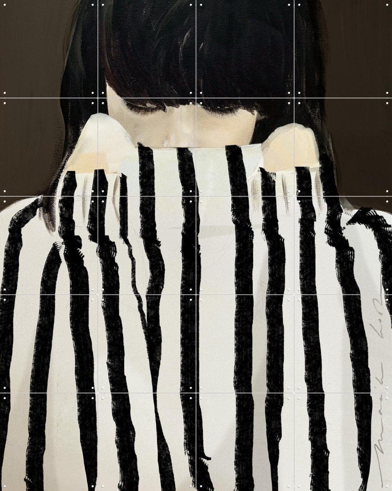 Ixxi 100 x 140 cm Shy & lady in stripes, Kleding | Dames, Kledinghangers, Ophalen of Verzenden, Zo goed als nieuw
