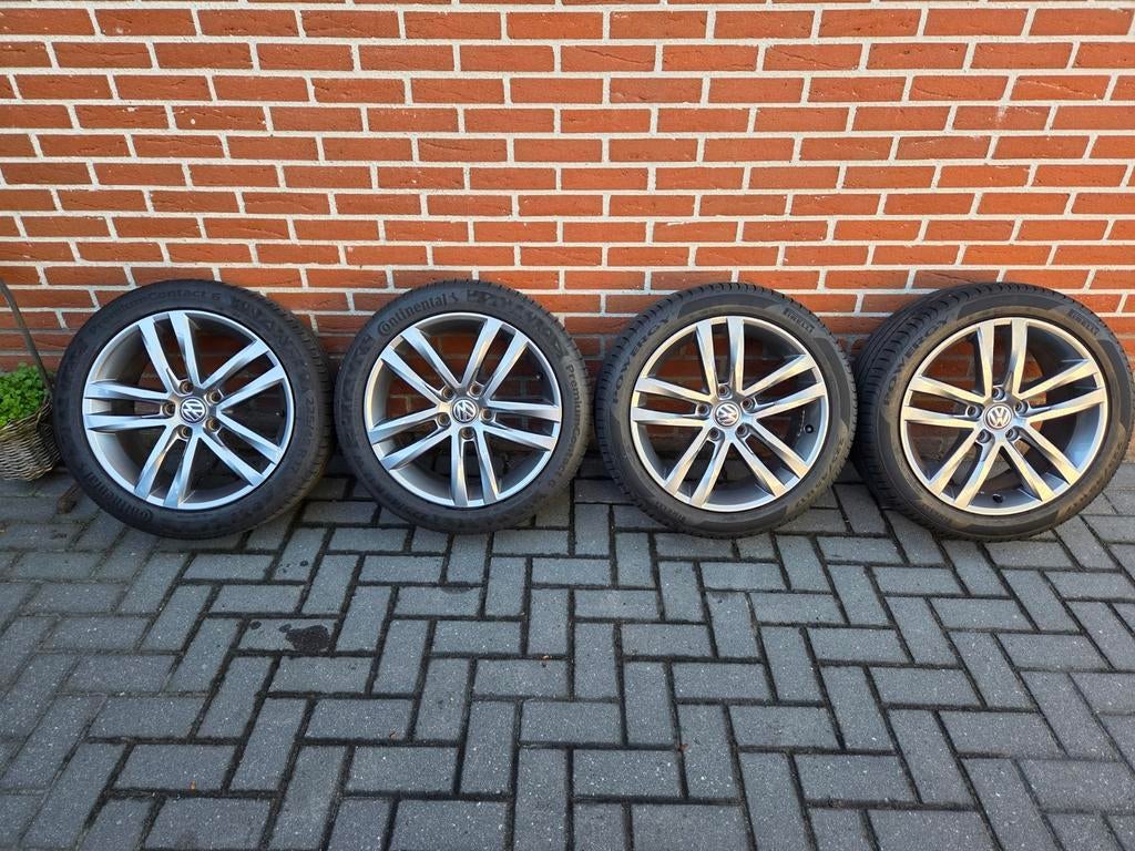 Originele Volkswagen Salvador 17" velgen 5x112, Ophalen, Gebruikt, Banden en Velgen, 17 inch