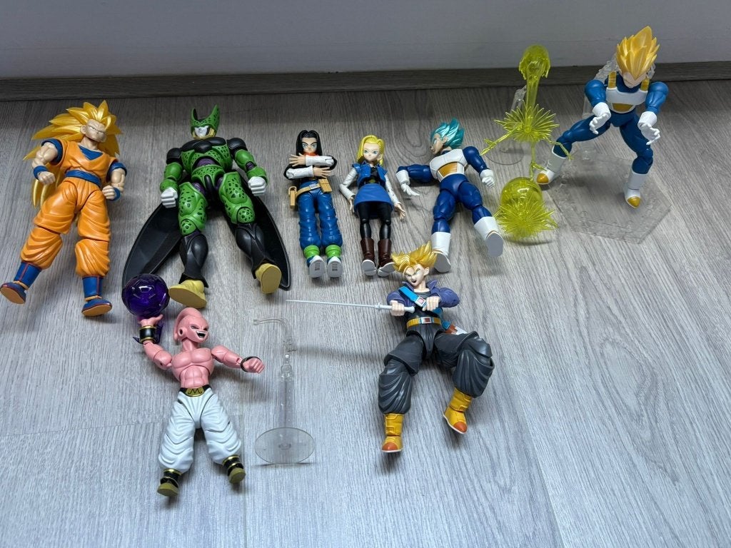 Dragon Ball Z Actiefiguren Set - Goku, Vegeta, Cell, Android, Ophalen of Verzenden, Gebruikt