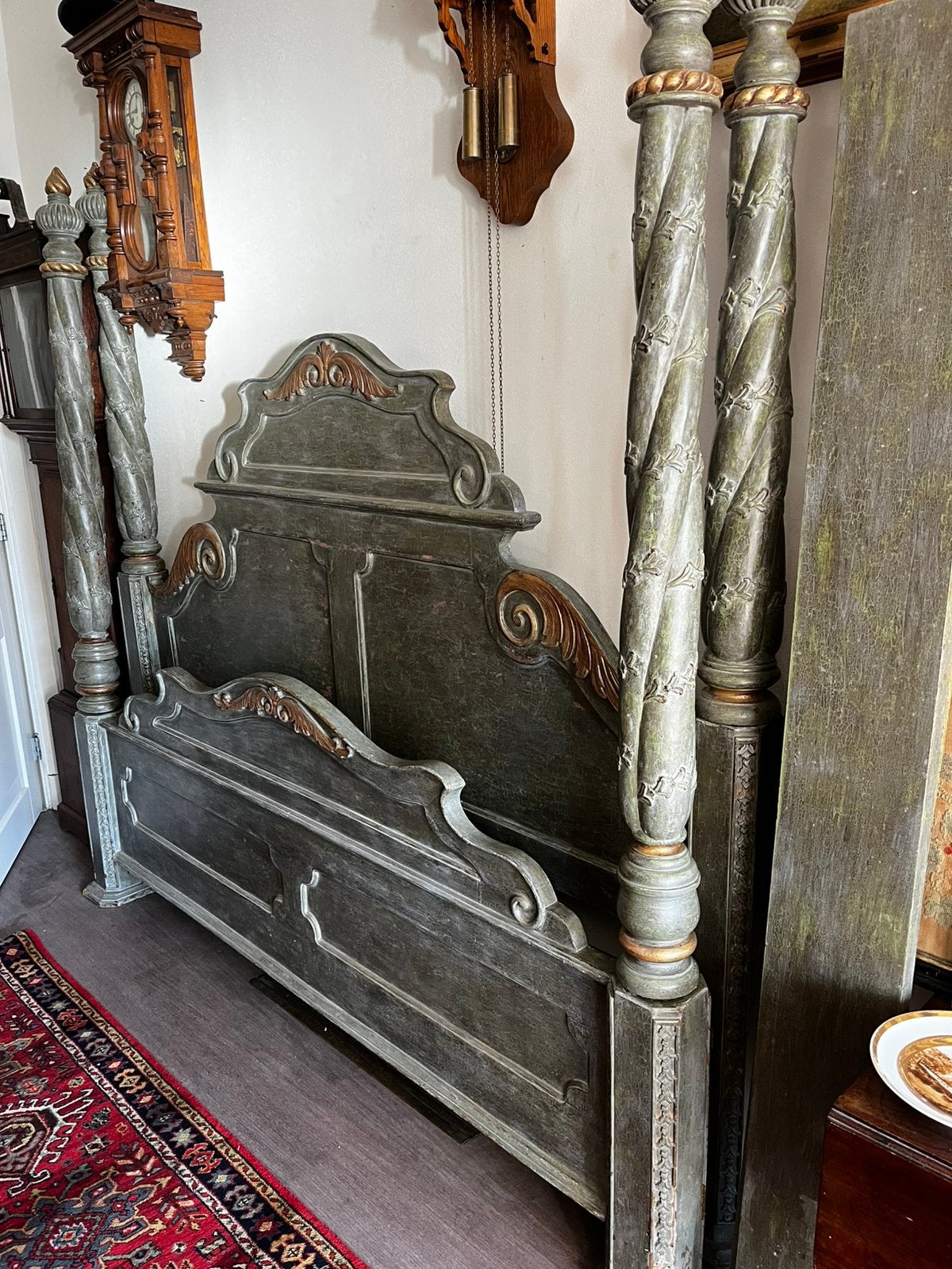 Hemelbed, of fourpostedbed van hout fraai!, Ophalen