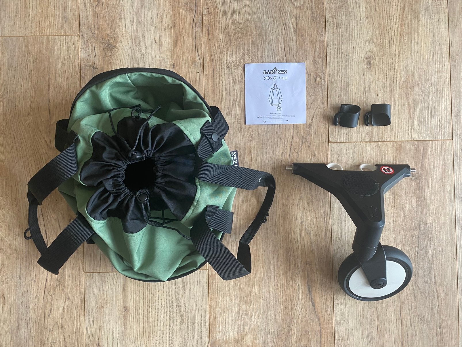 Babyzen YOYO opbergtas met wieltje - kleur pepermunt, Ophalen of Verzenden, Zo goed als nieuw, Kinderwagen, Overige merken
