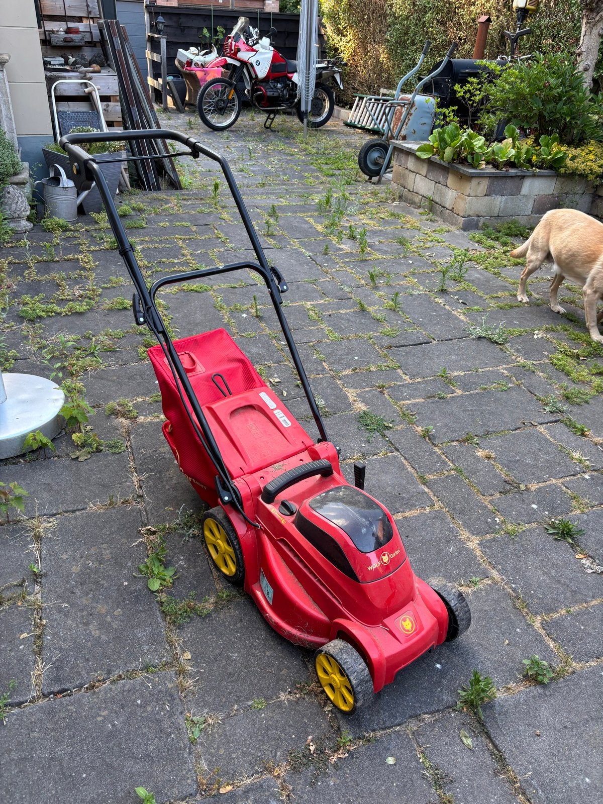WOLF-Garten LYCOS 40/340 M Accu-grasmaaier, Ophalen, Cirkelmaaier, Gebruikt, Accu-grasmaaier