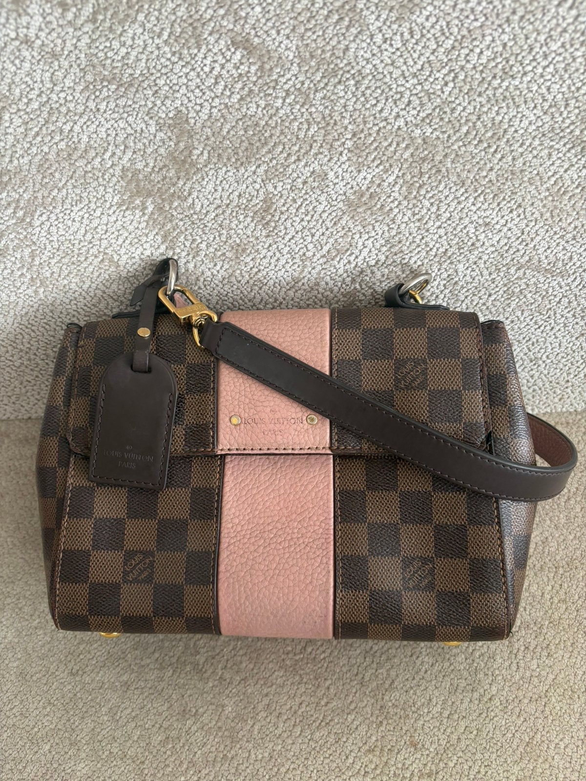 Louis vuitton bond street BB, Ophalen of Verzenden, Gebruikt, Bruin, Handtas
