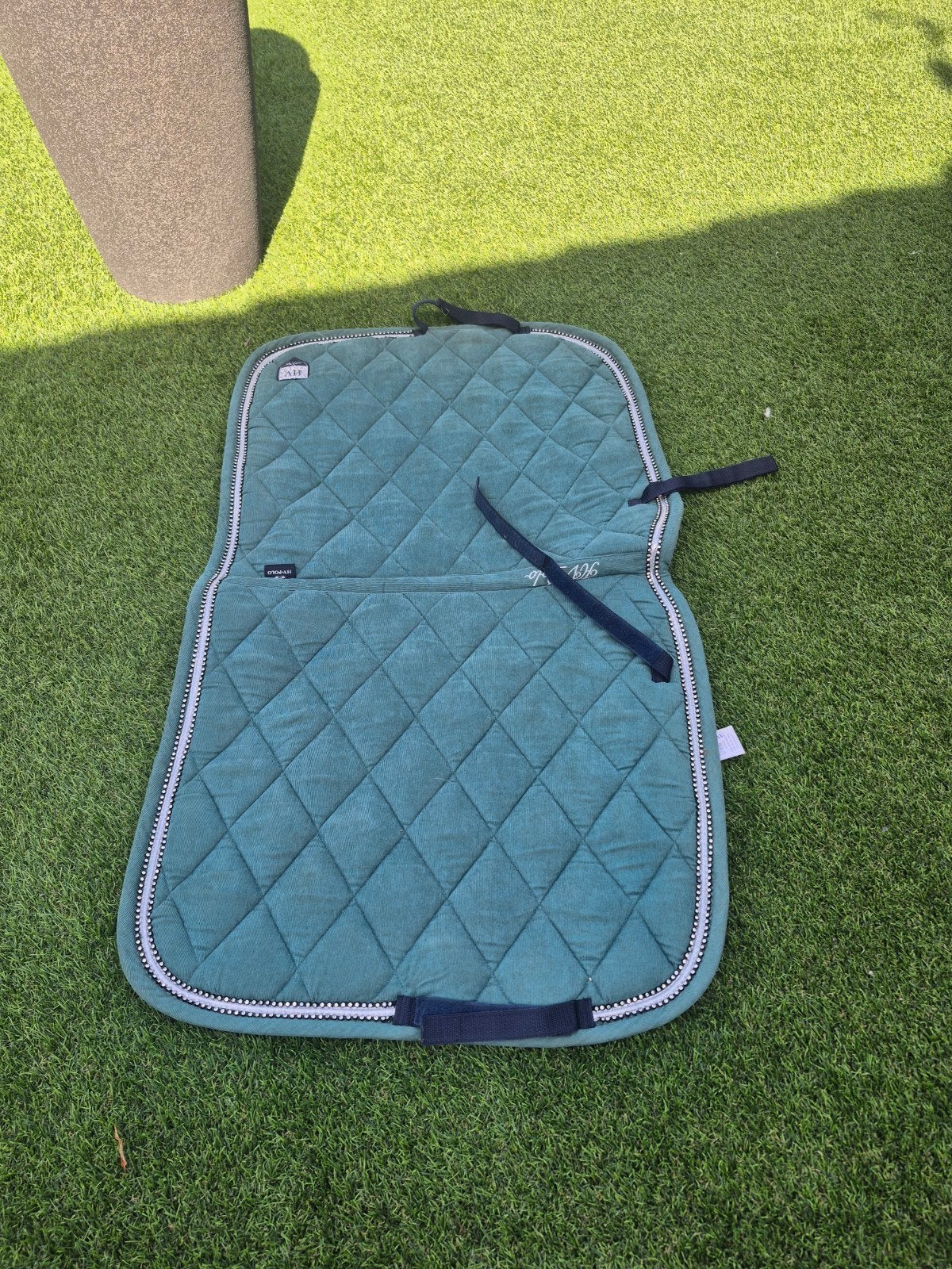HV Polo Zadeldek Petrol / Zeegroen – Dressuur – Maat Full, Dieren en Toebehoren, Dressuurdekje, Nieuw, Groen, HV Polo