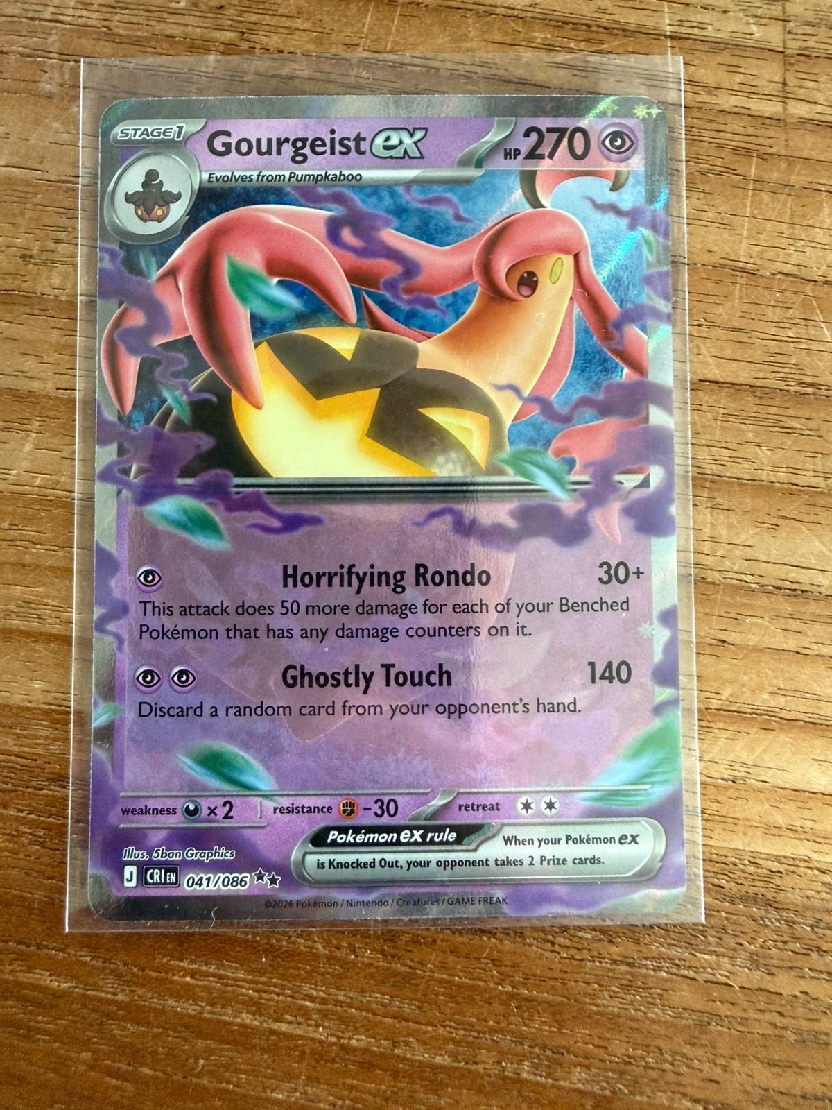 Gourgeist EX 41 Chaos Rising, Ophalen of Verzenden, Nieuw, Losse kaart, Foil