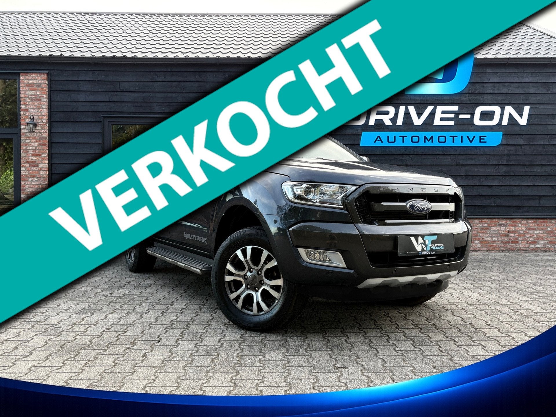 Ford Ranger 3.2 TDCi Wildtrak Supercab - 5 persoons - Roll-C, Auto's, Ford, Automaat, Gebruikt, Zwart, Leder en Stof