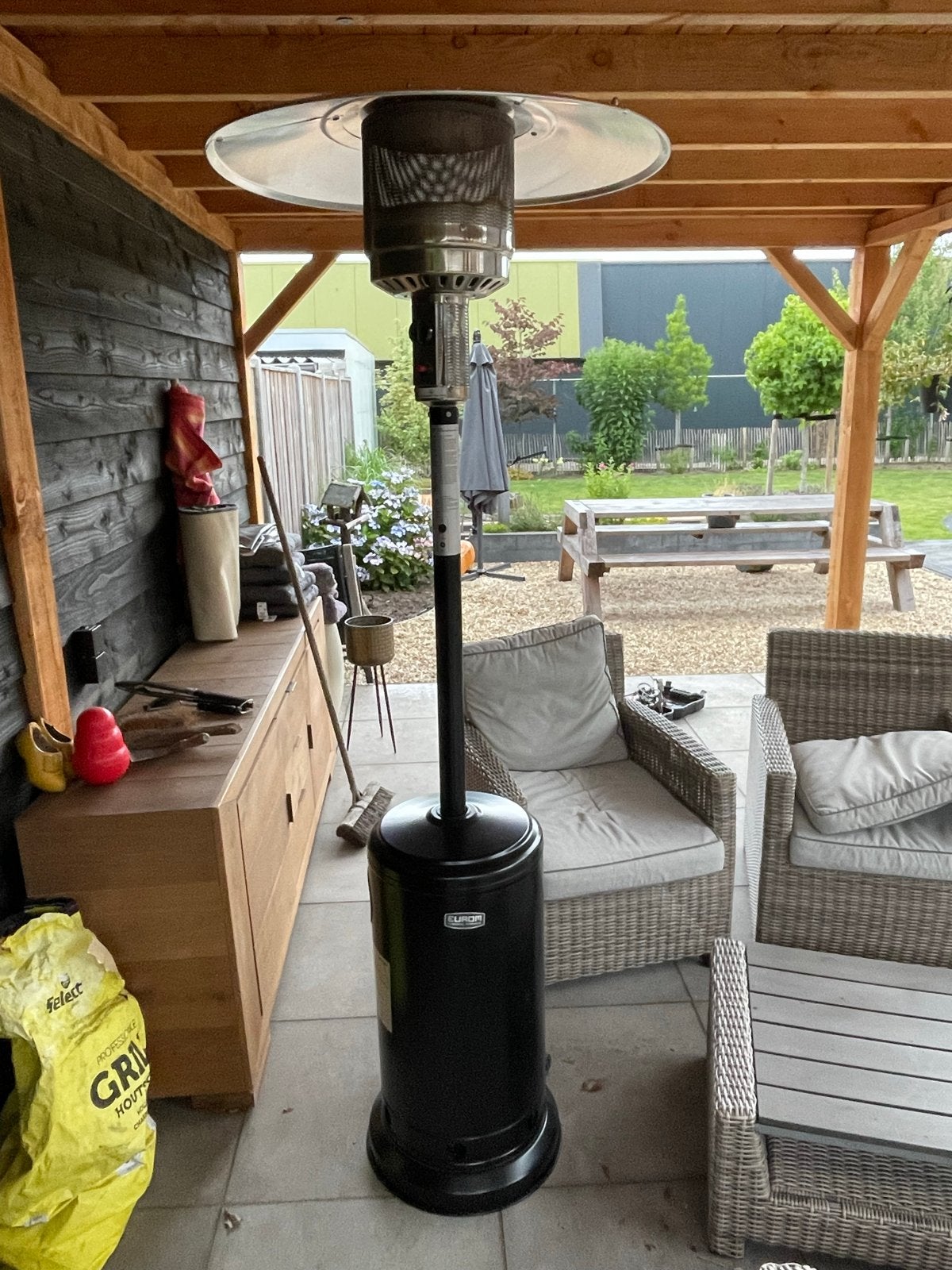 Eurom THG 14000 Terrasstraler op Gas, Ophalen, Zo goed als nieuw, Gas, Vloer