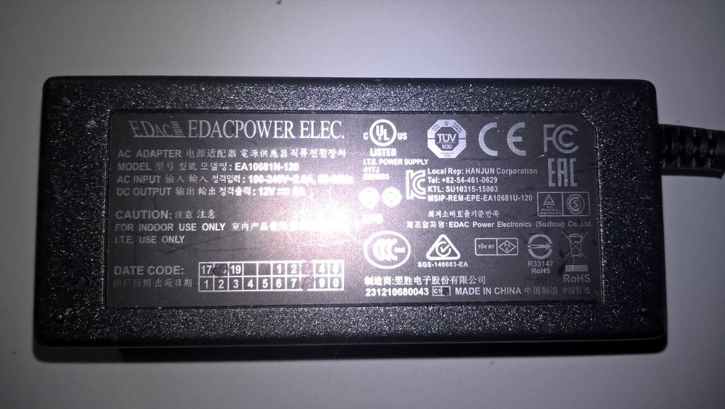 Edac 12v charger, Ophalen of Verzenden, Gebruikt