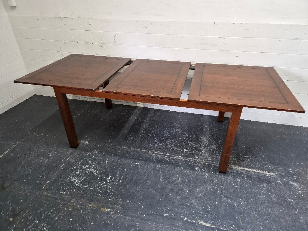 Massief eiken uitschuiftafel / eettafel / eetkamertafel, Huis en Inrichting, Tafels | Eettafels, Gebruikt, 50 tot 100 cm, 200 cm of meer