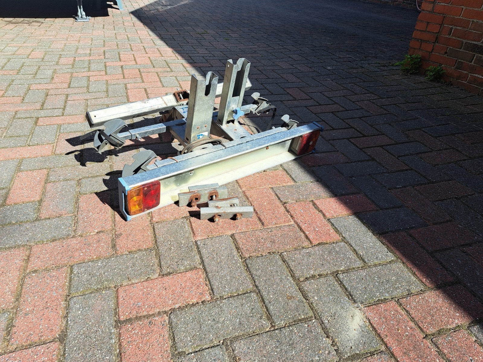 Fietsendrager dissel caravan, Ophalen, 2 fietsen, Gebruikt, Fietsendrager-accessoire