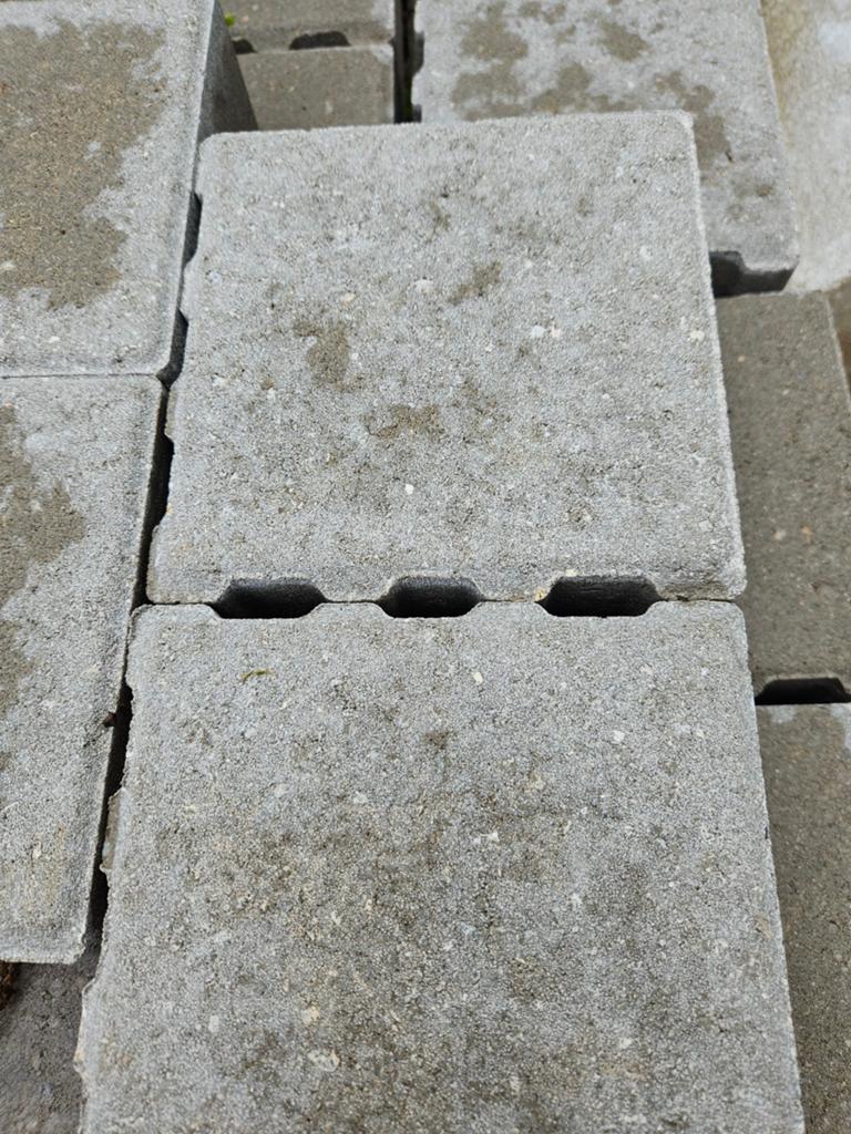 Betonsteen 16x16x8 hoog waterpasserd  grijs, Tuin en Terras, Ophalen, Nieuw, Beton, Terrastegels
