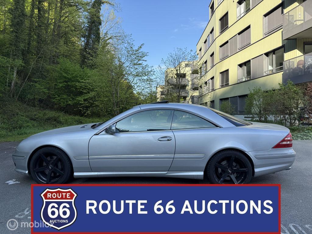 Mercedes-Benz CL 55 AMG | 2001 | Route 66 Auctions, Auto's, Overige carrosserieën, Zwart, Mercedes-Benz, Bedrijf