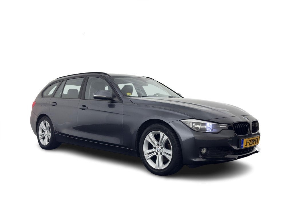 BMW 3 Serie Touring 316d High Executive *FULL-LEATHER | NAVI, Auto's, BMW, Achterwielaandrijving, Zwart, 4 cilinders, 116 pk